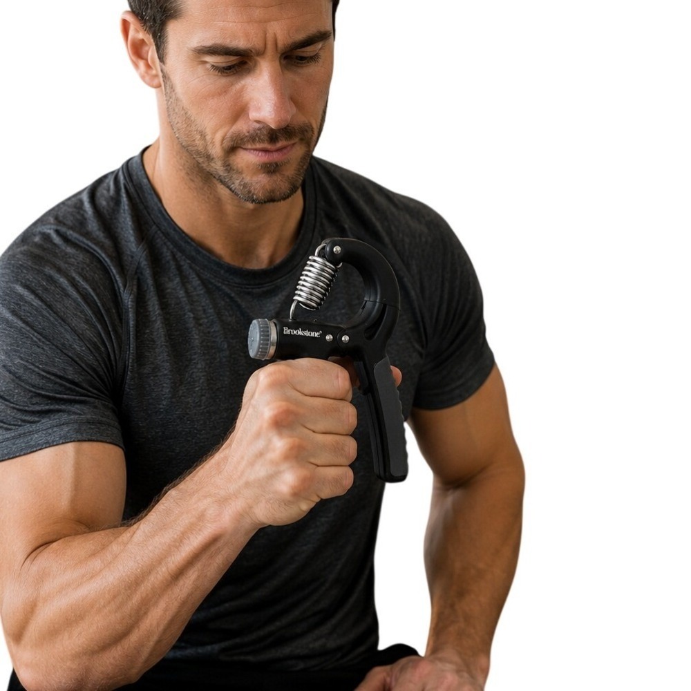 Brookstone Adjustable Hand Grip Strength Trainer Resistance Exerciser